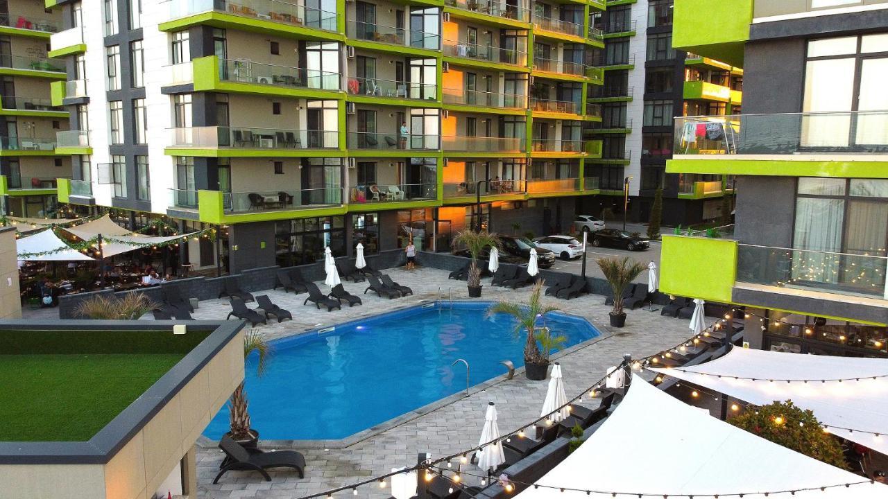 Paradise Sea View 2Bd Apt Spa N Pools Beach Resort Năvodari Exterior foto